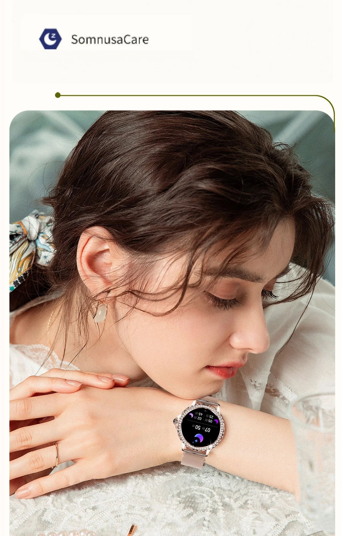 Reloj inteligente de moda para mujer NX19 llamada bluetooth pulsera deportiva inteligente IP68 reloj impermeable con diamantes