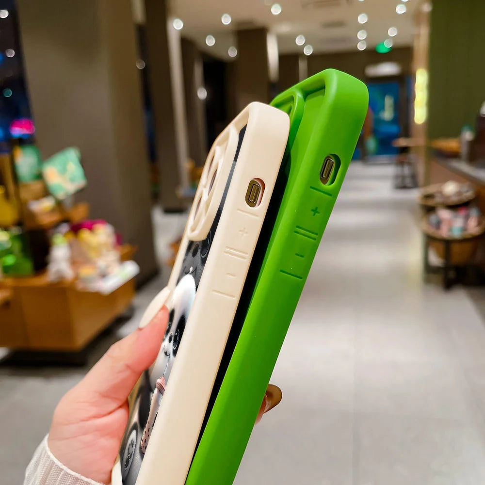 Soft TPU Panda Case for iPhone 15 Pro Max, Cases for iPhone 16 17 Air 13 14 11 12 16E 7 8 Plus SE 17promax 16promax