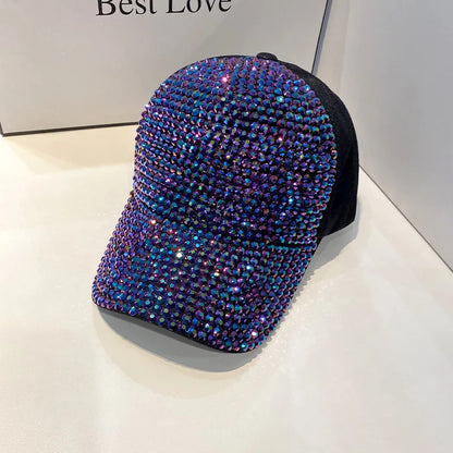 CNTANG gorra de béisbol de verano para mujer, gorras con diamantes de imitación para primavera y otoño, gorras de hip hop con personalidad a la moda para mujer, Snapback