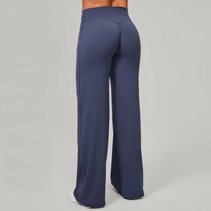Women's High Waisted Straight Leg Yoga Pants, Naked Feeling, Butt Lift, Loose Fit, Workout Pants, Slimming Gym Pants