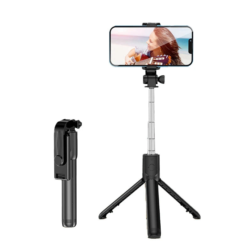 H1 Wireless Bluetooth Selfie Stick Tripod Monopod Phone Holder for Outdoor Travel 3 in 1