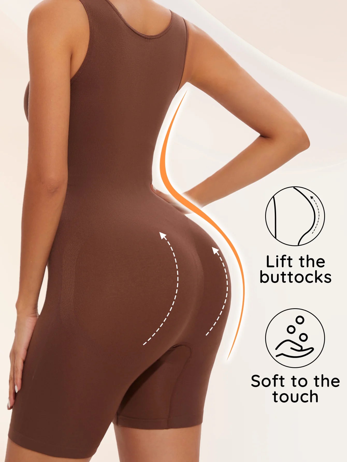 POKARLA Sexy Full Coverage Bodysuits, Thigh Shaper, Wide Shoulder Strap Shapewear Bodysuit, Seamless Girdle, Slimming.