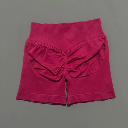 Shorts Deportivos HISTELLO Impacts de 4.5" para Mujer, Shorts de Ciclismo de Cintura Baja, Shorts de Gimnasio, Leggings de Yoga sin Costuras con Efecto Push-Up
