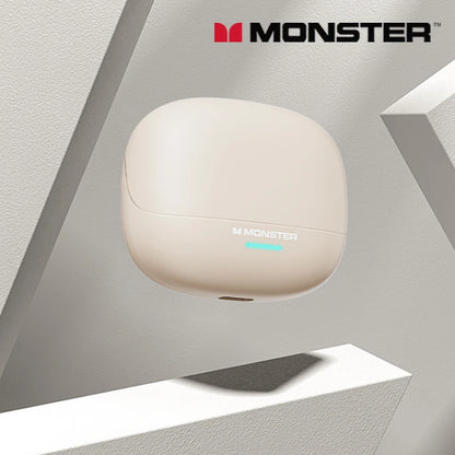 Auriculares inalámbricos Monster MQT52 con Bluetooth 5,4, auriculares para juegos con batería de larga duración, auriculares con sonido estéreo HIFI de modo dual con micrófono
