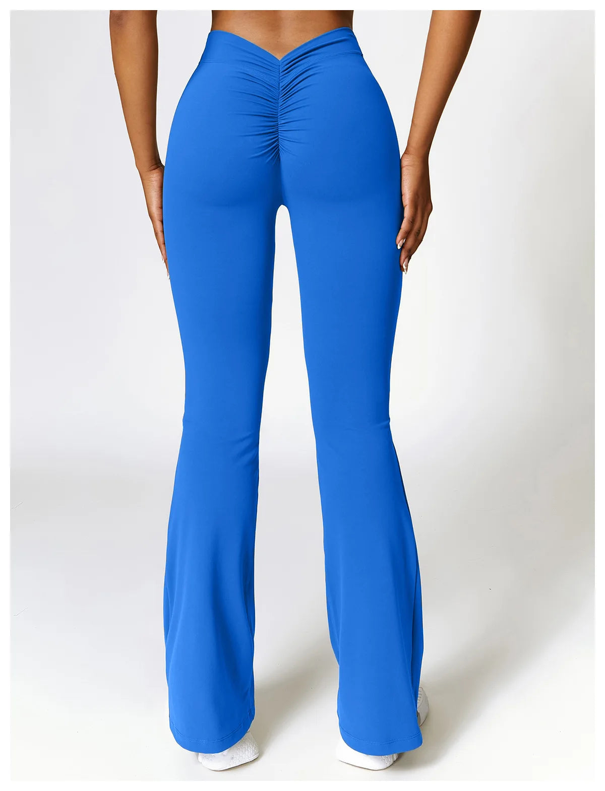 Women's V-shaped Yoga Pants, Flared Leggings, High-Waisted Wide-Leg Pants, Sports Flared Pants for Gym and Fitness, Dance Pants.