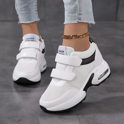 Fashion Platform Women's Shoes, Invisible Height Increasing Casual Shoes, Breathable Air Cushion Walking Travel Shoes